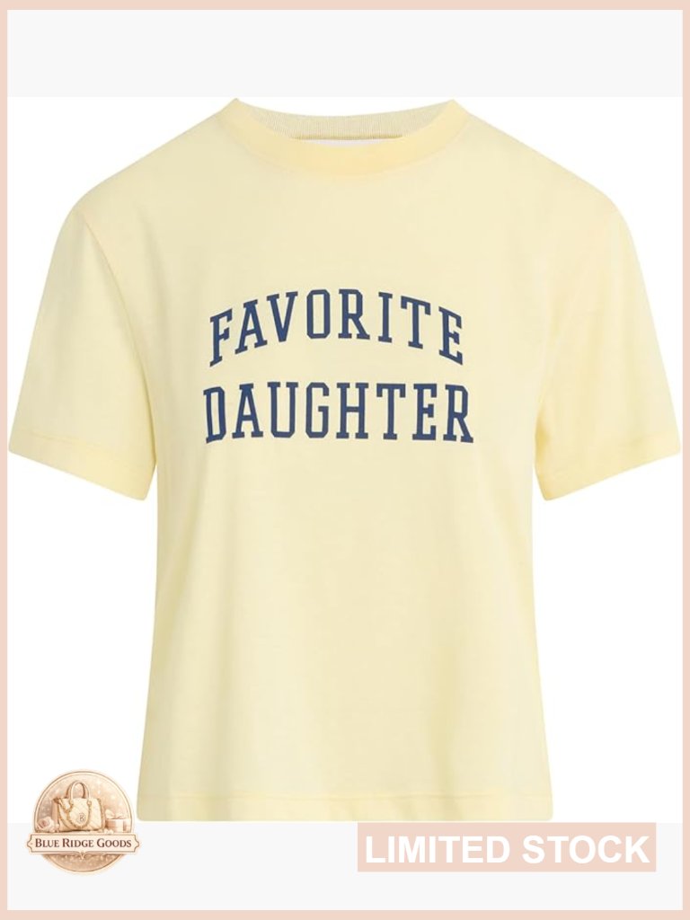 Cropped Collegiate Tee Classic Crew Neck Short Sleeve Soft Tri-Blend Cotton